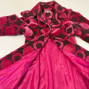 3 Sisters Retro-Pink Polka-dot Jacket